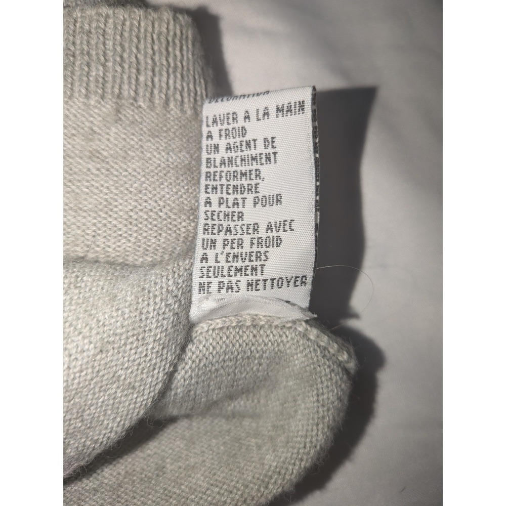 Talbots Petites Women's Size Small Gray Cardigan Sweater 3/4 Sleeve Button Front - Picture 7 of 10